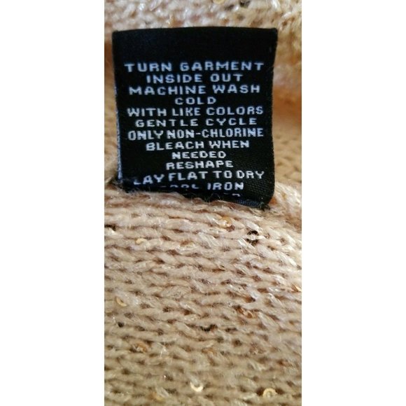 Verve Ami Women's Asymmetric Hem Shimmery Gold Pullover Sweater Plus Size 2X NWT - Picture 11 of 12